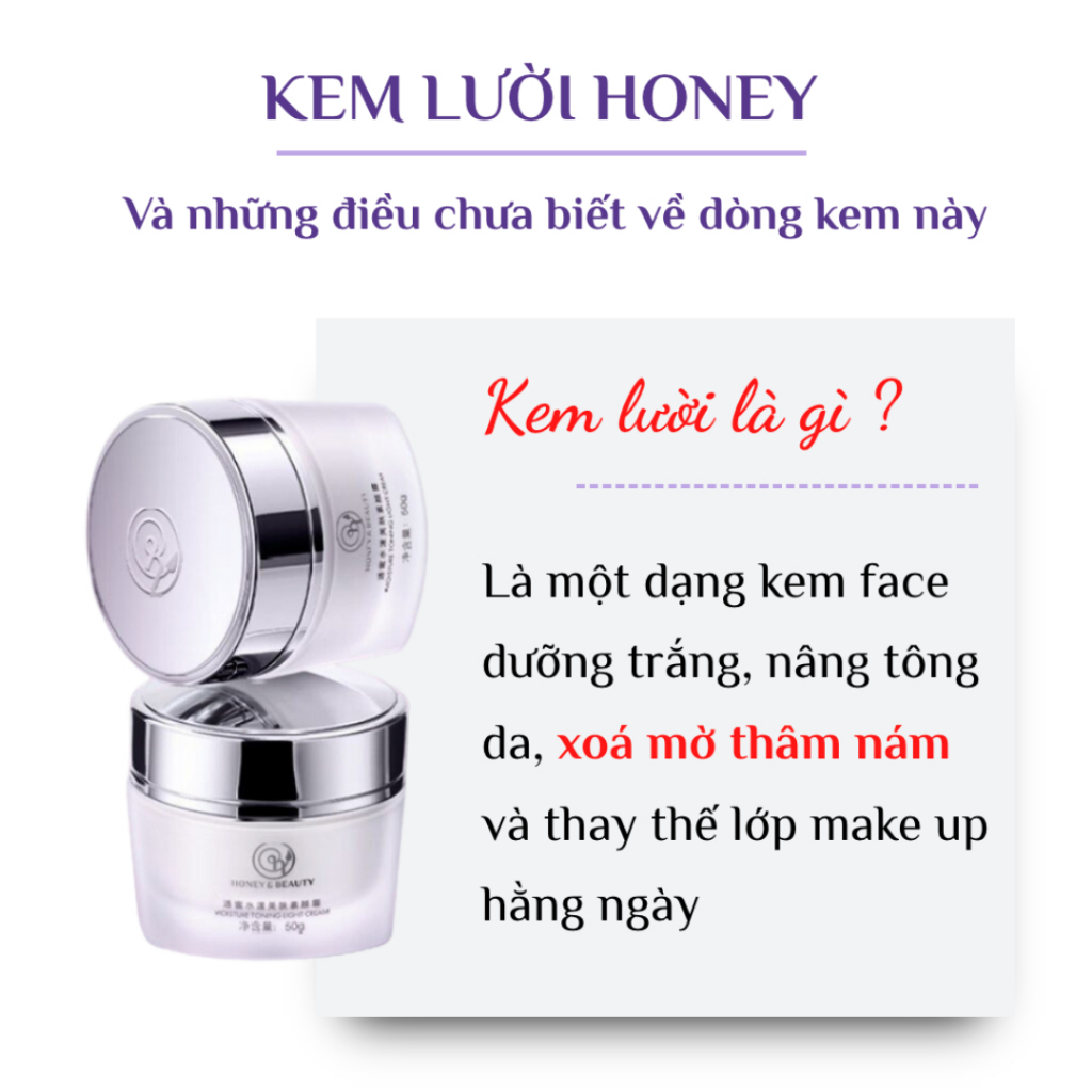 Kem che khuyết điểm HONEY BEAUTY - Kem đa năng che khuyết điểm, dưỡng trắng, xóa nếp nhăn, cải thiện tàn nhang - QUINN