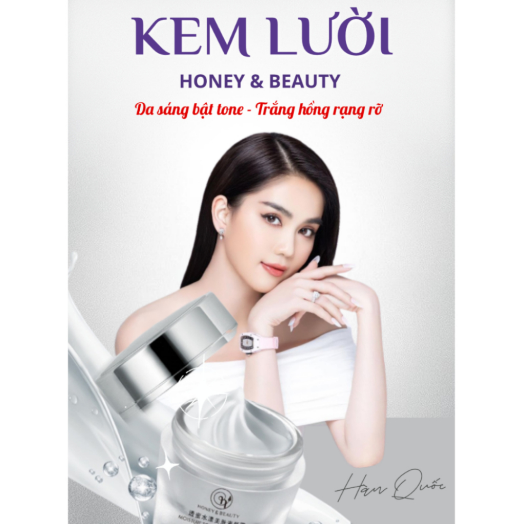 Kem che khuyết điểm HONEY BEAUTY - Kem đa năng che khuyết điểm, dưỡng trắng, xóa nếp nhăn, cải thiện tàn nhang - QUINN