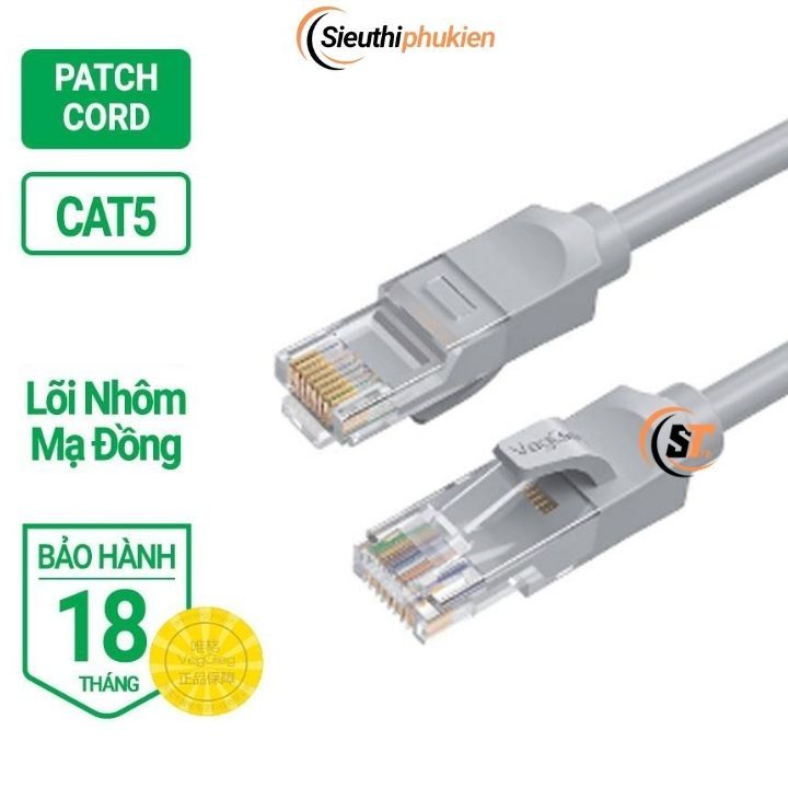 Dây mạng cat5 cat5e bấm sẵn dài 30m chính hãng có VAT, dây lan internet 30m