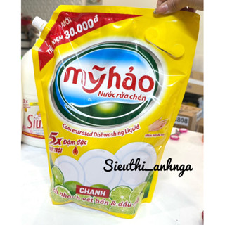 Nước Rửa Chén Mỹ Hảo Đậm Đặc Hương Chanh Túi 3,6Kg