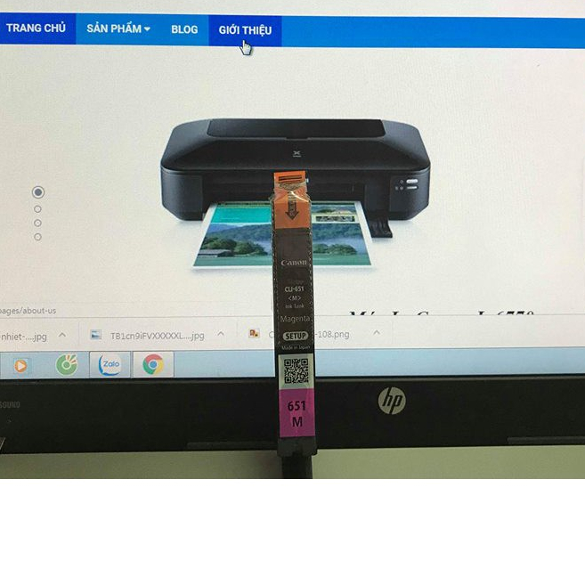 Mực Bóc Máy Canon IX6860 Màu Đỏ