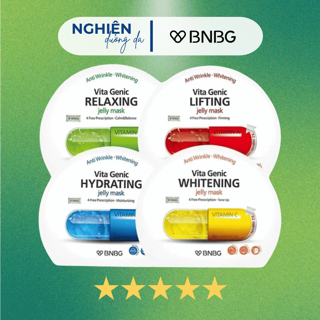(Bản Việt Nam) Mặt Nạ Giúp Nâng Cơ Và Săn Chắc Da Vita Genic Lifting BNBG - 1 miếng