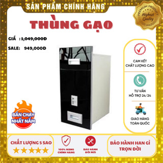 Thùng đựng gạo thông minh có mặt gương cường lực sang trọng thiết kế thông minh, tiện dụng