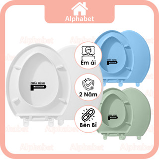 Nắp bồn cầu phù hợp với hầu hết bộ cầu phổ biến hiện nay INAX TOTO American Standard Viglacera HC Minh Long Thiên Thanh