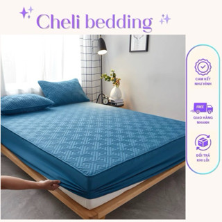 Bộ [ 3 Món ] ga gối hilton cotton 100% Chelii_bedding, ga gối trần bông, ga trần bông chất cotton siêu mát mềm mịn mát.