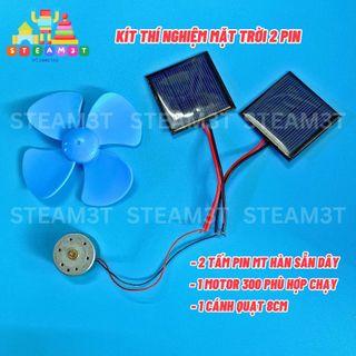 Bộ Kit thí nghiệm năng lượng mặt trời pin điện mặt trời học tập DIY steam - LK0499