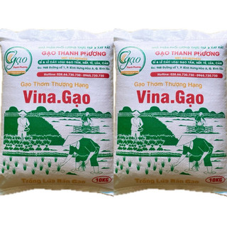 COMBO 2 TÚI VINA.GẠO THƠM THƯỢNG HẠNG DẺO THƠM NGON CƠM