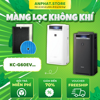 Màng lọc không khí thay thế Mã: FZ-D60HFE, KC-G60EV-W. Màng lọc Hepa, Màng lọc than, màng bù ẩm