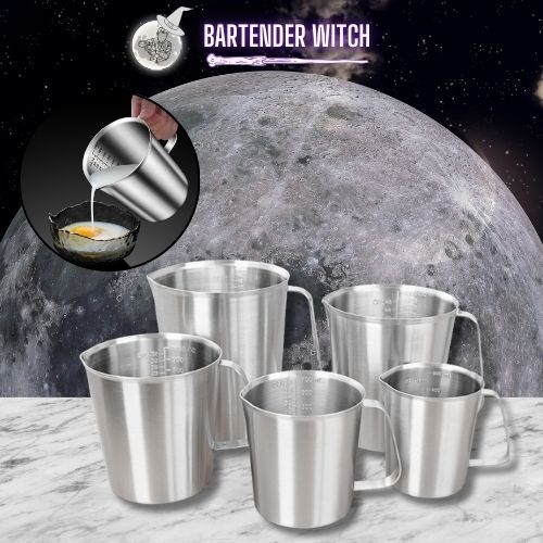 Ca đánh sữa, cốc rót sữa cao cấp 304 không gỉ dùng trong pha chế - BARTENDER WITCH