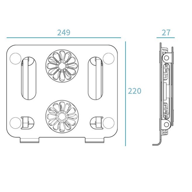 Kệ Giá Đỡ Laptop Máy Tính Từ 11-17 inch Nhôm Cao Cấp Xếp Gọn P43F Điều Chỉnh Độ Cao - SIZIBOX | BigBuy360 - bigbuy360.vn
