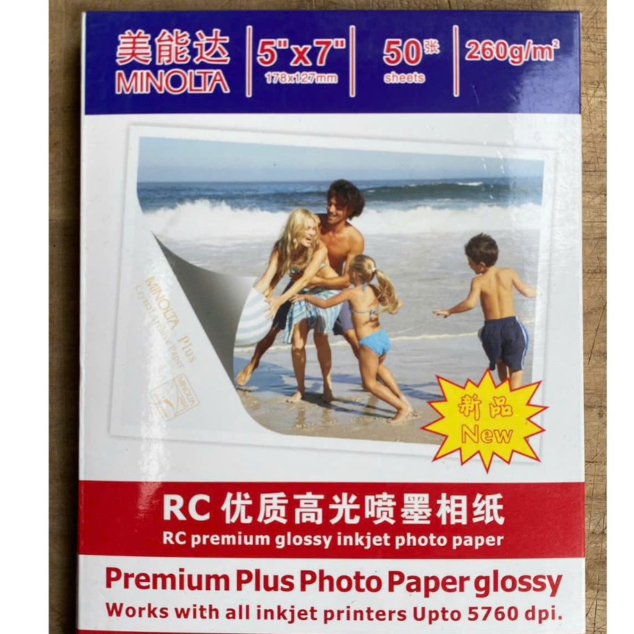 Giấy in ảnh Minolta Khổ 13x18