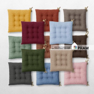 ĐỆM VUÔNG NGỒI BỆT VẢI BÔNG (40,45,50cm)