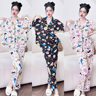 Bigsize 55-100kg from cánh dơi áo to,  đồ ngủ đồ bộ pijama mặc nhà cực Xinh chất Lụa hànCao Cấp