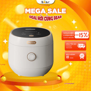  Nồi cơm điện mini 3L Bear DFB- C30L3 600W Menu cài đặt sẵn hẹn giờ,Dành cho 2-3 người,BH 18 Tháng 