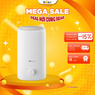 Máy phun sương mini 5L Bear JSQ-F50B1, 25W, Tạo độ ẩm không khí, Ion bạc, tiếng ồn ít, BH 18 Tháng