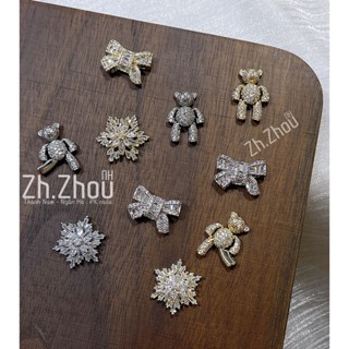  Charm cao cấp trang trí móng tay tổng hợp phụ kiện nail charm đá gắn móng cao cấp các mẫu mới nhất 