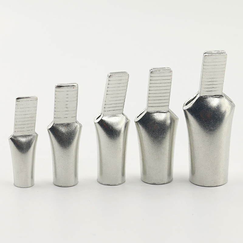 10 Cos mỏ vịt đầu dẹt bắt MCB C45 đầu cốt dẹp trần đấu dây điện gắn CB / MCB aptomat đồng mạ chỗng o