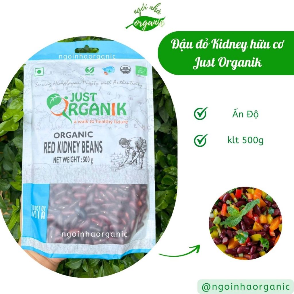 Đậu đỏ Kidney hữu cơ Just Organik/Markal