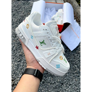 [KHOAI SNEAKER] giày thể thao Lv hoạ tiết giày luôn vui tươi trắng hoạ tiết mono nam nữ