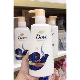 Dầu gội Dove phục hồi hư tổn 480ml Thái Lan Nutritive Solutions Intense Repair dành cho tóc khô xơ, thô ráp, mất độ sang