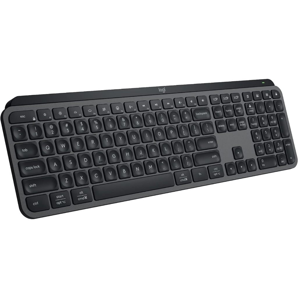 Bàn phím không dây Logitech MX Keys S - Low Profile yên tĩnh, Đèn nền, Bluetooth, Sạc USB-C