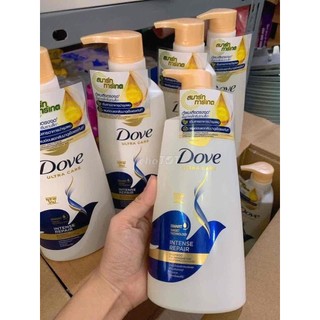 Dầu gội Dove phục hồi hư tổn 410ml Thái Lan Nutritive Solutions Intense Repair dành cho tóc khô xơ, thô ráp, mất độ sang