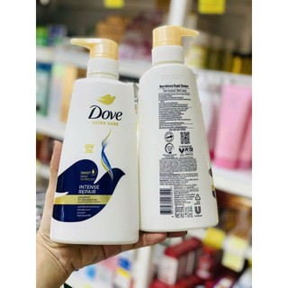 Dầu gội Dove phục hồi hư tổn 410ml Thái Lan Nutritive Solutions Intense Repair dành cho tóc khô xơ, thô ráp, mất độ sang