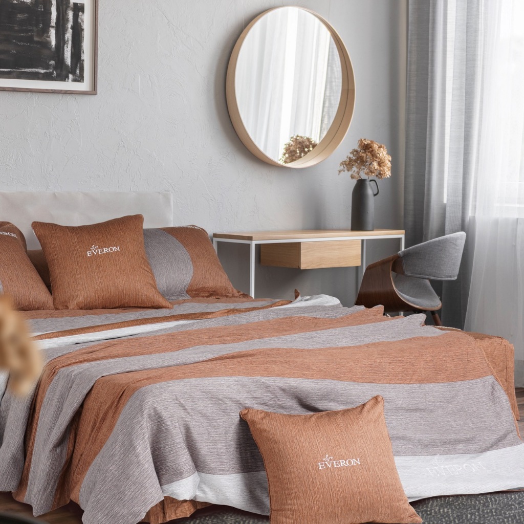 Bộ 4 mùa Everon EPM 24062 (gồm: 1 ga phủ + 2 vỏ gối + 1 chăn 4 mùa)