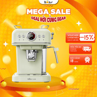 Máy pha cà phê tự động Bear KFJ-E12Q5, 20Bar, 950W, Pha Cafe Viên Nén, Pha Espresso Tạo Bọt Sữa