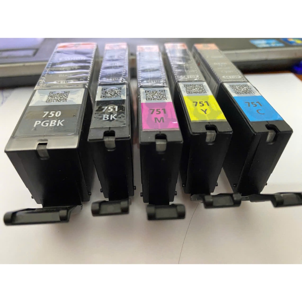 Bộ mực chính hãng canon ix6770,ix6870,ip7270 / bộ mực in canon mã 750-751