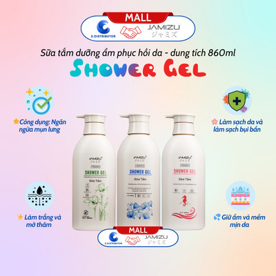 [HỎA TỐC] Sữa tắm dưỡng ẩm phục hồi da Shower Gel JAMIZU 860ml - SHOWER GEL