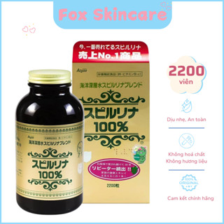 Viên uống tảo xoắn Algae Spirulina Nhật Bản hỗ trợ tăng cường sức khoẻ, chống lão hoá 2200 viên - Foxskincare