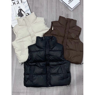 Áo Khoác Nữ, Áo Phao Gile Chất Phao Da Siêu Dày Ấm HOT 2023 Trẻ Trung và Năng Động