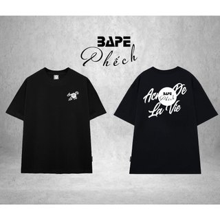 ÁO THUN ADLV IN SCRIPT LOGO FORM RỘNG NAM NỮ UNISEX VẢI COTTON DÀY DẶN THOÁNG MÁT - BAPE PHẾCH