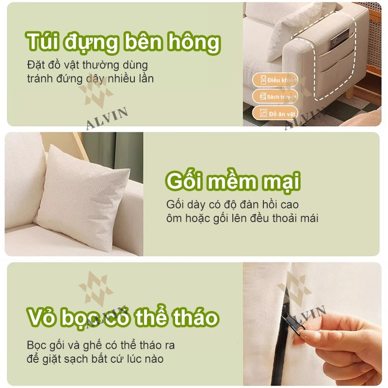 sofa đơn Ghế sofa giường nằm Giường Sofa Siêu Bền. Ghế Sofa Thông Minh Có Ngăn Chứa Đồ Rộng Rãi | BigBuy360 - bigbuy360.vn