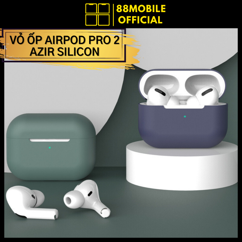 Vỏ bảo vệ ốp case Azir Pro 2 silicon bao đựng dành cho tai nghe airpod pro 2 I 88Mobile