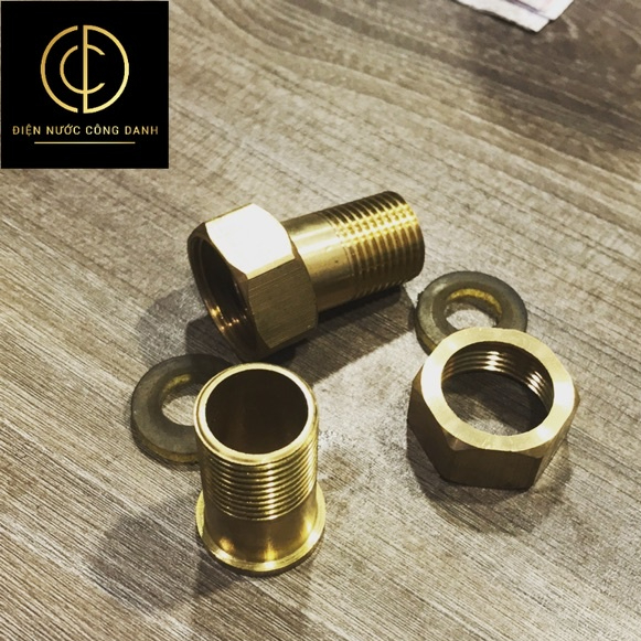 Rắc co thau lắp đồng hồ nước( 1 CẶP) - ĐIỆN NƯỚC CÔNG DANH