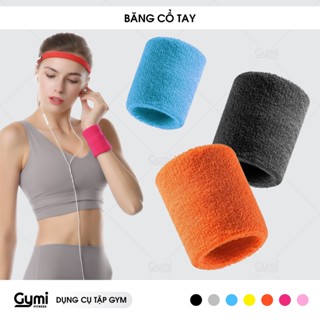 Băng Cổ Tay Cotton Thể Thao (1 Cái) - Đai Cổ Tay Thấm Mồ Hôi Tập Gym, Pickleball, Tennis, Chạy Bộ