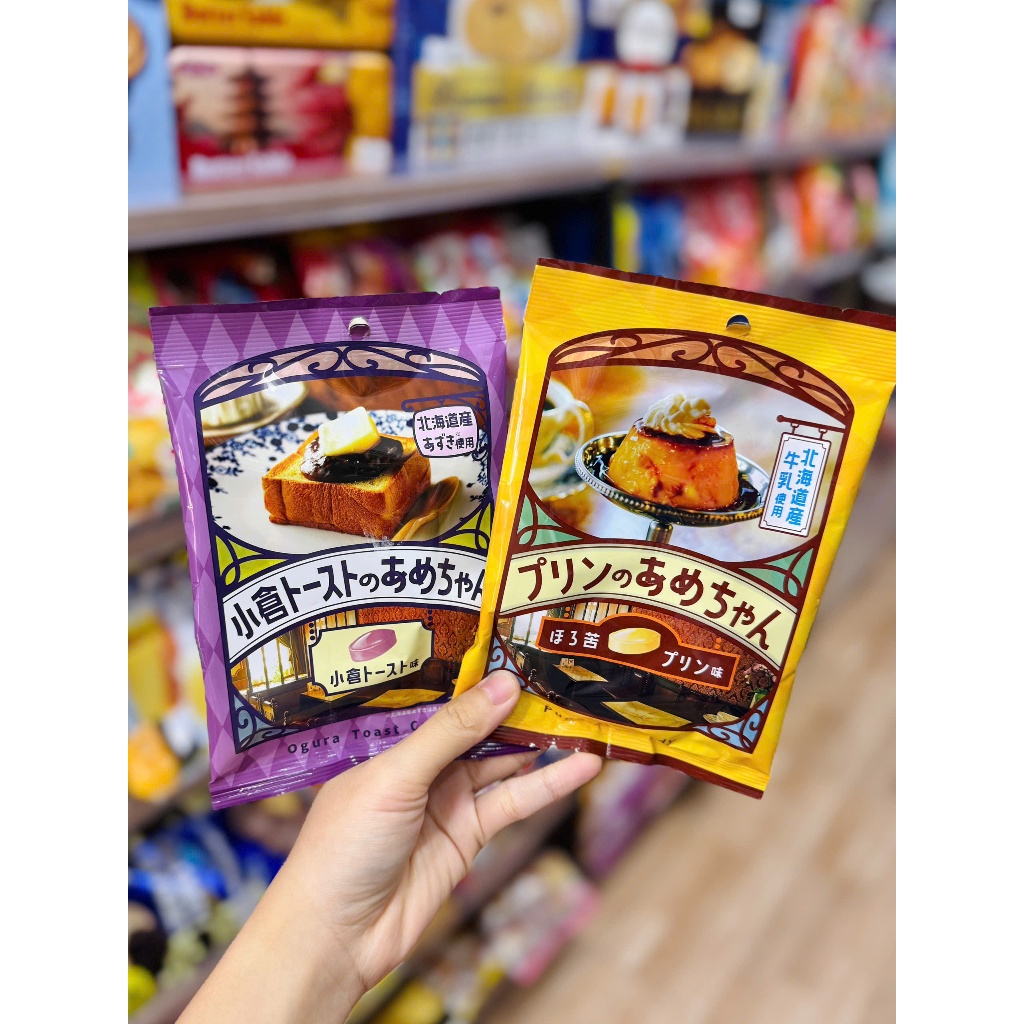 Kẹo Senjaku vị bánh mì Ogura và Pudding