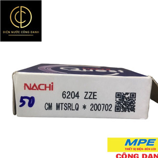 Bạc đạn nachi 6204 ZZE (chính hãng)
