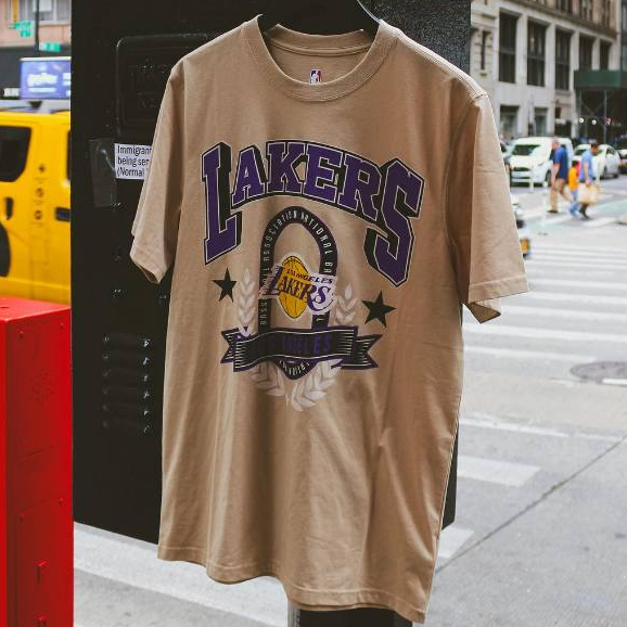 [TS170LAKERS] Áo thun thời trang Streetstyle Unisex UG Lakers Vàng be - chất liệu vải thun co giãn -