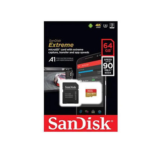 Thẻ nhớ microsdxc sandisk extreme 64gb đọc 90mb/s ghi 40mb/s 600x u3 4k - kèm adapter