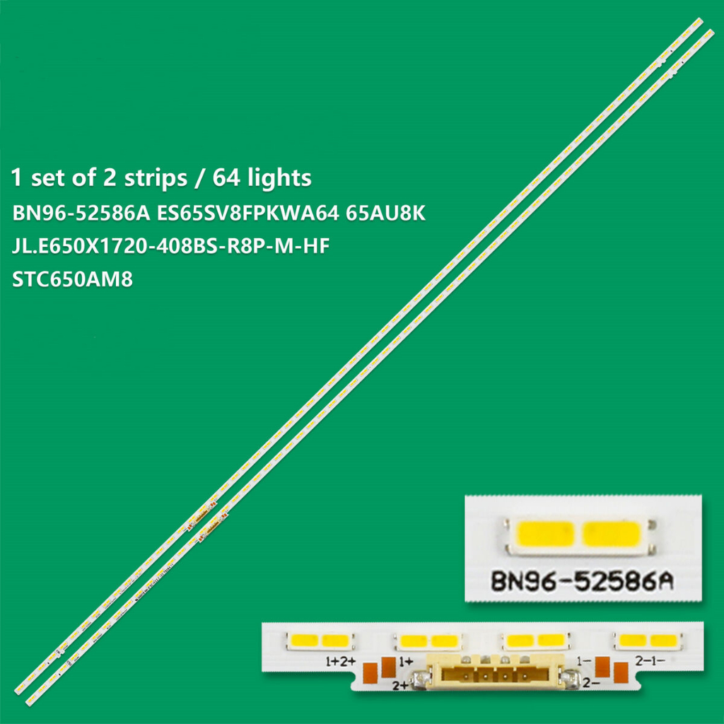 Samsung 65AU8000 - Bộ 2 thanh led viền cho tivi Samsung 65AU9000 S1A8-650SM0-R0 BN96-52586A