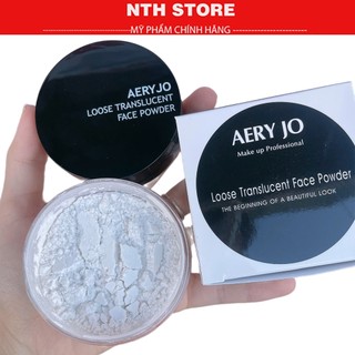  Phấn Phủ Aery Jo Không Màu dạng bột siêu mịn thích hợp cho mọi da chuyên dùng makeup 