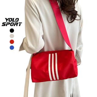 Túi Trống Mini 3 Sọc Thể Thao Nam Nữ Nhỏ Gọn Thời Trang Tập Gym Yoga Du Lịch Picnic Có Dây Đeo Chéo