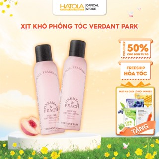 Xịt khô phồng tóc VERDANT PARK 200ml dầu gội khô Đào Pinkmelo Peach Verdantpark Hatola