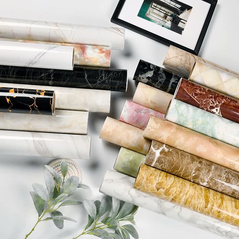 Giấy dán bếp decal giả vân đá 3D/ Giấy dán tường chịu nhiệt chống nước chống dầu mỡ