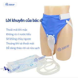[Hàng Sẵn] Túi Đựng Nước Tiểu -  Dụng Cụ Hỗ trợ Đi Tiểu Bằng Silicone Cho Người Già Ngườ  bệnh