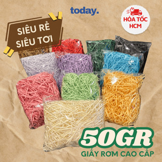 [50G] Giấy rơm, giấy rơm lót hộp quà, giấy vụn, giấy rơm trang trí, giấy gói quà, chống sốc cao cấp
