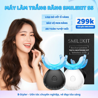 Máy Làm Trắng Răng SMILEKIT S5 - Tặng Kèm Bộ 4 Kit Làm Trắng Răng, Loại Bỏ Các Vết Ố, Không Ê Buốt
